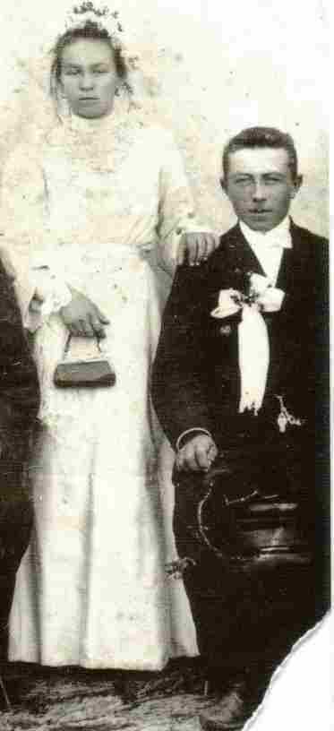 Свадебная фотография Густава Приб. Пришиб, 1910